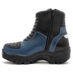 Bota motociclista com altura de até 9cm em couro legítimo solado preto AS-HEIGHT