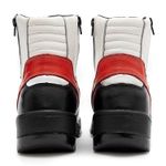 Bota motociclista com altura de até 9cm em couro legítimo solado preto AS-HEIGHT