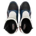 Bota motociclista com altura de até 9cm em couro legítimo solado preto AS-HEIGHT