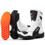 Bota Cano Alto Motociclista Couro Legitimo 9cm De Altura 952 