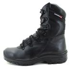 Bota militar de amarrar de couro legítimo na cor preta 280