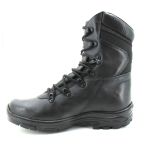 Bota militar de amarrar de couro legítimo na cor preta 280