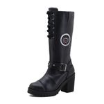 Bota Motociclista Feminina 9401 Preto