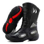 Bota motociclista Stunt em couro legítimo - 300