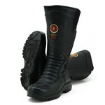 Bota militar civil SAMU em couro legítimo 295 C.A 40183