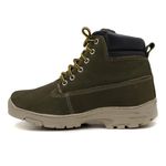 Coturno Adventure para trilha de couro nobuck 256 Oliva