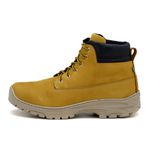 Coturno casual em couro Nobuck Mostarda 256