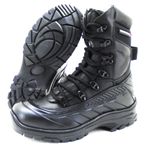 Coturno tático militar de couro Atron Shoes em couro preto 289