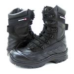 Coturno tático militar de couro Atron Shoes em couro preto 289