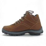 Tênis Adventure casual em couro legítimo na cor castor 256