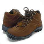 Tênis Adventure casual em couro legítimo na cor castor 256