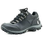 Tênis adventure casual em couro na cor preta Atron Shoes 269