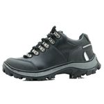 Tênis adventure casual em couro na cor preta Atron Shoes 269