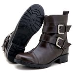 Coturno Feminino Couro Legítimo 7501 Café