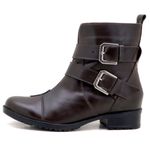 Coturno Feminino Couro Legítimo 7501 Café
