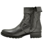 Coturno feminino cano baixo preto Atron Flex 9109