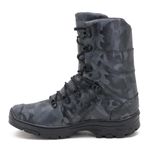 Bota camuflada em couro legítimo na cor cinza 293
