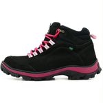 Coturno Adventure para trilha Atron Shoes 019 em couro legítimo preto