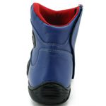Bota para motociclista azul com borracha 283