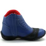 Bota para motociclista azul com borracha 283