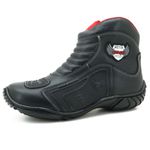 Bota para motociclista preta com borracha 283