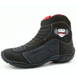 Bota para motociclista café com borracha 283