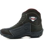 Bota para motociclista café com borracha 283