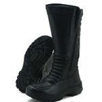 Bota bombeiro sem logo em couro legítimo na cor preta 295 C.A 40183