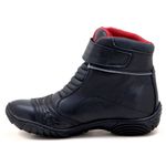 Bota motociclista semi impermeável com regulagem toda preta 287