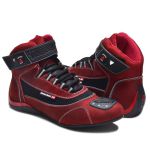 Tênis motociclista vermelho nobuck unissex 310 com chinelo estampado