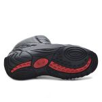 Bota motociclista em couro legítimo semi impermeável com refletivo e chinelo estampado Atron 279