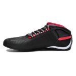 Tênis motociclista nobuck preto couro legítimo com refletivo 312 com chinelo Atron Shoes