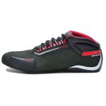 Tênis verde motociclista em nobuck cano baixo masculino 312 com chinelo de estampa