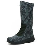 Bota caça e pesca cano alto em couro legítimo com camuflagem urbana 295 C.A 40183