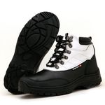 Coturno adventure de couro para trekking na cor branca 246
