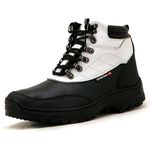 Coturno adventure de couro para trekking na cor branca 246