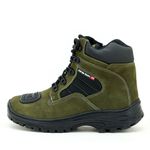 Bota motociclista e adventure Atron Shoes na cor verde oliva 245