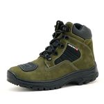 Bota motociclista e adventure Atron Shoes na cor verde oliva 245