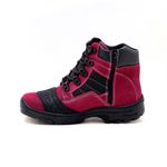 Bota adventure trekking e motociclismo em couro legíitmo na cor rosa 245
