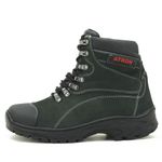 Coturno Adventure Atron Shoes Trekking em couro legítimo na cor verde 244 VALLENCE