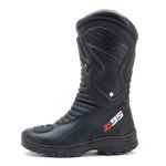 Bota Motociclista AS95-PRO em couro legítimo na cor preta 405 - LANÇAMENTO