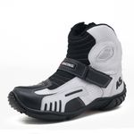 Bota motociclista AS-RACING em couro legítimo 