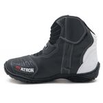 Bota motociclista AS-RACING em couro legítimo 