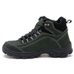 Coturno Adventure Atron Shoes para Trilha em Couro Legítimo Na Cor Verde Militar 019