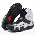 KIT CHINELO BOTA MOTOCICLISTA AS-RACING EM COURO LEGÍTIMO 