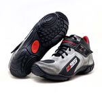 KIT CHINELO TÊNIS PARA MOTOCICLISTA NA COR ASFALTO EM COURO LEGÍTIMO 403