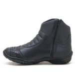 Bota motociclista semi-impermeável com refletivo nas cores preta 308