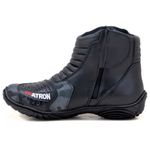 Bota motociclista em couro legítimo AS-SPIRIT semi-impermeável respirável na cor cinza camuflado 410