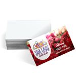 3000unid - CARTÕES DE VISITA COUCHÊ 300G VERNIZ UV VERNIZ UV TOTAL FRENTE - 4X0 