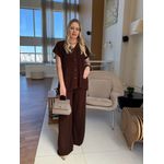 Conjunto Tricot Marcele Marrom